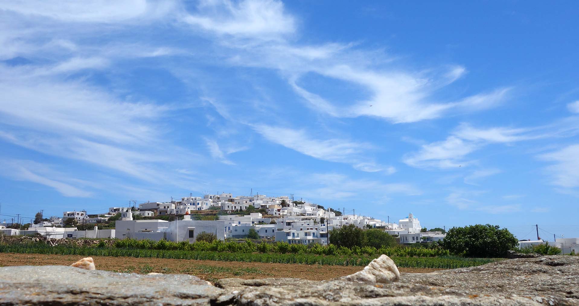 The location of Myrto bungalows in Sifnos